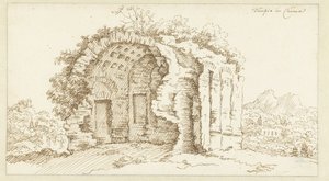 Ruine eines Tempels in Cumae