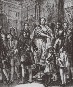 Anna Ioannovna zerreißt die Bedingungen, 1730