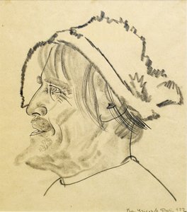 Konstantin Stanislavsky als Satin im Stück Die Niederungen von M. Gorki, 1922 von Boris Dmitrievich Grigoriev