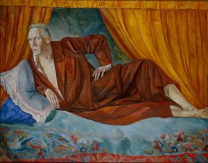 Porträt des Sängers Fjodor I. Schaljapin 1873-1938, 1918 von Boris Dmitrievich Grigoriev