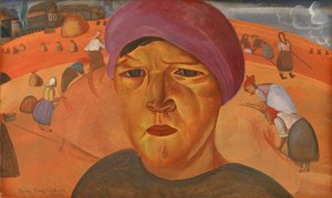 Russische Bäuerin aus der Serie Les Visages de Russie