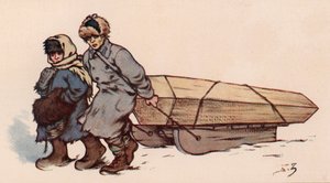 Eine Beerdigung im Sowjetrussland von Boris Vasilievich Zvorykin