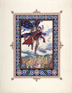 Illustration für das Märchen Maria Morevna von Boris Vasilievich Zvorykin