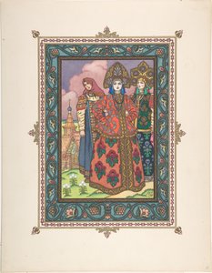 Illustration für das Märchen Vasilisa die Schöne, ca. 1925 von Boris Vasilievich Zvorykin