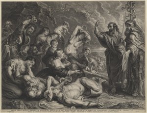 Moses und die eherne Schlange von Boëtius Adams Bolswert, after Sir Peter Paul Rubens
