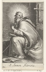 Heiliger Ammonius der Große als Einsiedler