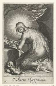 Heilige Maria von Ägypten als Einsiedlerin (Serie: Kluizenaressen, Sacra Eremus Ascetriarum)