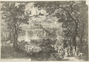 Landschaft mit Martyrium des heiligen Stephanus von Boëtius Adamsz. Bolswert
