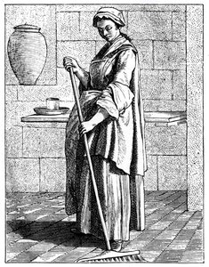 Ein Straßenkehrer, 1737-1742 von Bouchardon