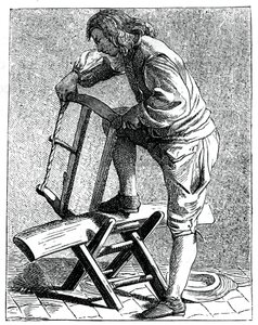 Ein Holzfäller, 1737-1742 von Bouchardon