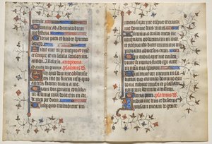 Bifolio aus einem Stundenbuch: Text (verso)