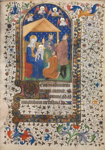 Stundenbuch Gebrauch von Paris: Anbetung der Heiligen Drei Könige von Boucicaut Master