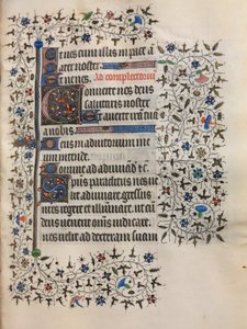 Stundenbuch Gebrauch von Paris: Verzierte Initiale, ca. 1420 von Boucicaut Master