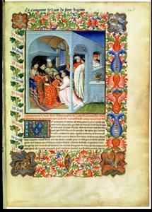 Ms Fr 2810 f.226, Bruder Hayton überreicht sein Buch an Jean Sans Peur, aus dem 