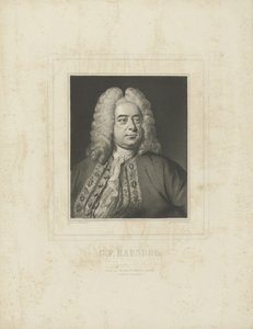 Porträt des Komponisten Georg Friedrich Händel 1685-1759, ca. 1840