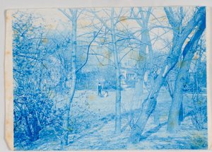 Elaine und Lancelot Grimshaw im Gelände von Knostrop Hall von British Photographer