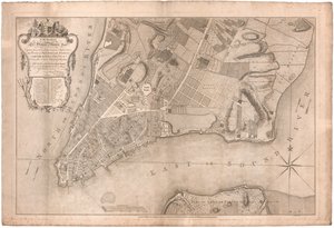 Plan der Stadt New York von Ratzer von British School