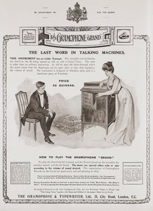 Werbung für die Gramophone Company