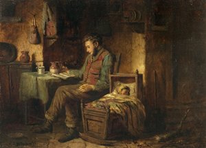 Häusliche Szene, ca. 1850