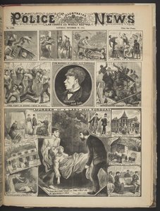 Titelseite der Illustrated Police News, 29. November 1884 von British School