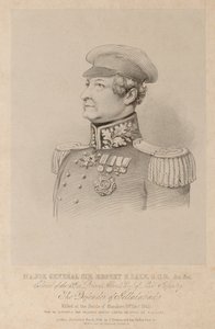 Generalmajor Sir Robert Sale GCB und Oberst des 13. Regiments von Prinz Alberts Leichter Infanterie, Der Verteidiger von Jellalabad von British School