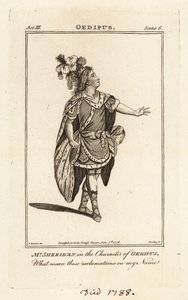 Mr. Thomas Sheridan in der Rolle des Ödipus in John Drydens Ödipus, Covent Garden Theatre