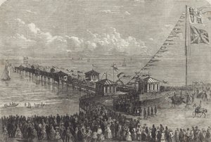 Eröffnung einer britischen Seebrücke von British School