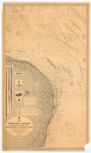 Orford Ness bis Blakeney mit den vorgelagerten Untiefen zwischen Smiths Knoll und dem anderen Dowsing