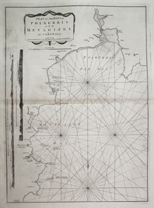 Plan der Buchten von Polkerris und Mevagissey in Cornwall