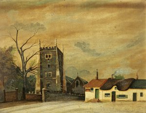 St. Woolos Kirche und das Old Six Bells Inn von British School