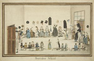 Die Wohltätigkeitsschule, um 1795 von British School