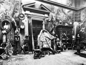 Atelier des florentinischen Malers Edoardo Gelli von Brogi Brogi