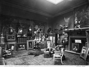 Das Atelier des Malers und Professors Tito Conti, Florenz von Brogi Brogi