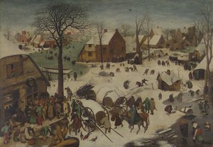 Die Volkszählung in Bethlehem, 1566 von Bruegel
