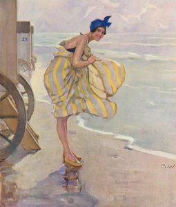 Frau am Meer