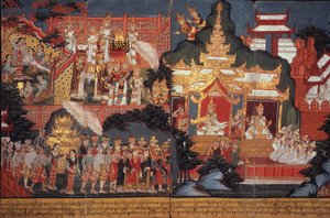 Die Geburt des zukünftigen Buddha