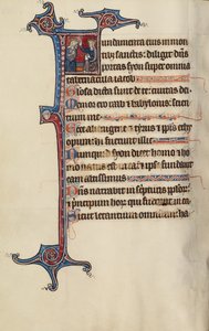 Initial F: Die Krönung der Jungfrau von Bute Master