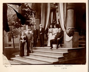 Präsident Benjamin Harrison und Gruppe, 1890