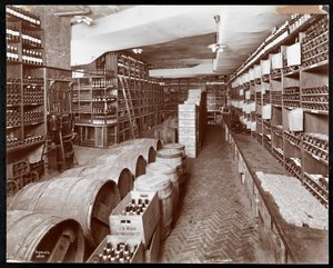 Weinkeller im Hotel Knickerbocker, 1906