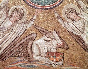 Das Kalb, Symbol des Evangelisten Lukas (Detail)