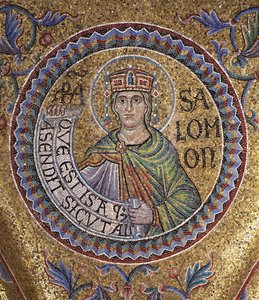 König Salomo (Detail) von Byzantine Byzantine
