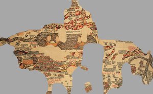 Karte, Madaba, Jordanien von Byzantine School