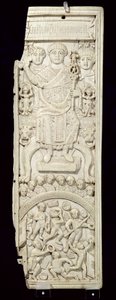 Tafel aus dem Diptychon des Konsuls Areobindus, Konstantinopel, 506 n. Chr.
