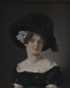 Mathilde Theresia von Irgens-Bergh, geborene Holsten, die Frau von Mathias Friis von Irgens-Bergh von C.A. Jensen