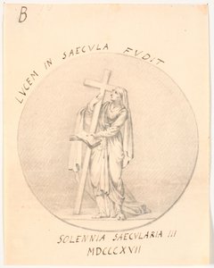 Medaillon mit allegorischer Frauenfigur von C.A. Lorentzen