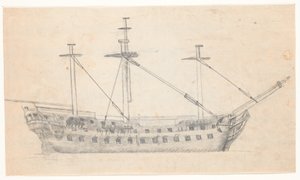 Schlachtschiff. Zweidecker von C.A. Lorentzen