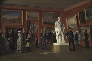 Einer der Räume in der Königlichen Gemäldesammlung im Schloss Christiansborg