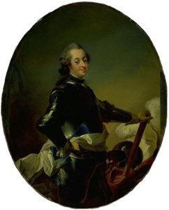 Porträt von Frederik V. in Rüstung