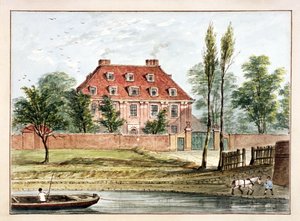 Ansicht von Baumes House, Hoxton, London, ca. 1825