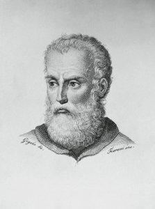 Porträt von Annibale Caro (1507-1566), italienischer Schriftsteller und Dichter, Gravur von Ado Fioroni (aktiv 1812-1833) nach einer Zeichnung von Giovanni Battista Gigola (1767-1841) von J.B. and Brown J. Rowbotham